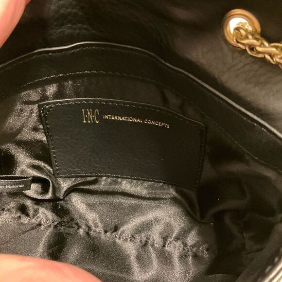 INC Marlin Chain Strap Shoulder Bag. Snakeskin and beaded detail. - Picture 10 of 11